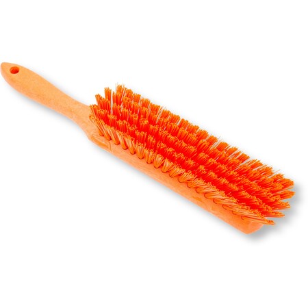 Carlisle Foodservice Counter/Bench Brush, 8", Org, Package Quantity 12, 5" L Handle, 8" L Brush, Orange, Plastic 40480EC24
