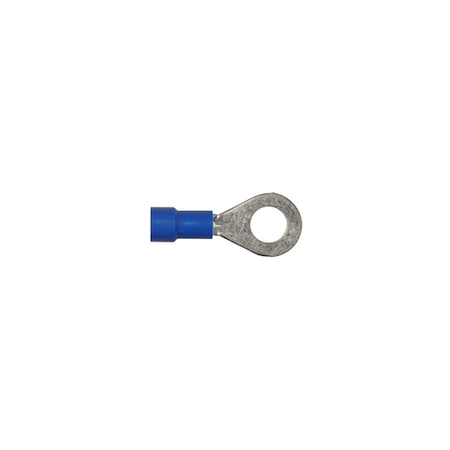 Disco Blue Vinyl 16-14 WireTerminal 1/4" Stud Size Ring Type PK100 3520PK