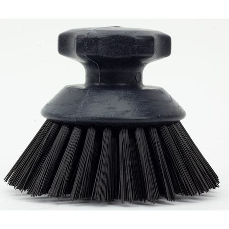 Sparta 5 in W Round Scrub Brush, Black, Polypropylene 42395EC03