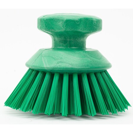Sparta 5 in W Round Scrub Brush, Green, Polypropylene 42395EC09