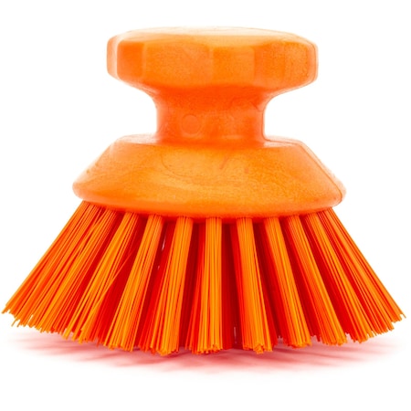 Sparta 5 in W Round Scrub Brush, Orange, Polypropylene 42395EC24