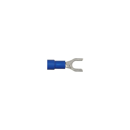 Disco Blue Vinyl 16-14 WireTerminal No 10 Stud Size Spade Type PK100 3525PK