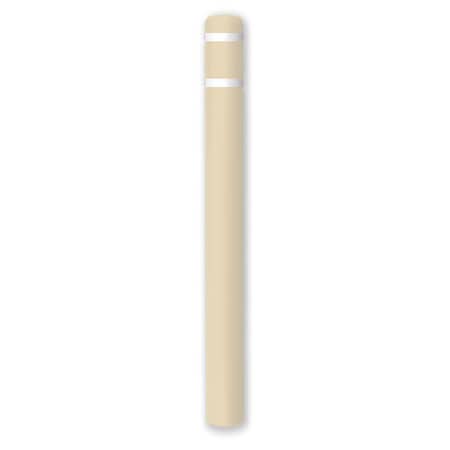 Post Guard Post Sleeve, 8-7/8" Dia, 72" H, Beige/Whi 3526W