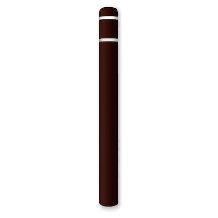 Post Guard Post Sleeve, 8-7/8" Dia, 72" H, Brown/Whi 3527W