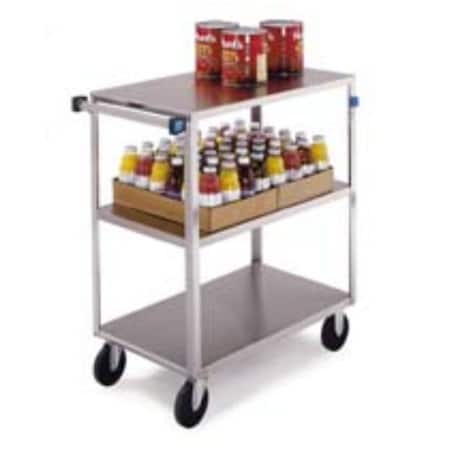Lakeside Stainless 3 Shelf Banquet Cart; (3) Edges Up, 500 lb Capacity, 18"x31" 352