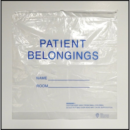 Medegen Medical Products Patient Belonging Bag, 20x20x3", PK250 3537