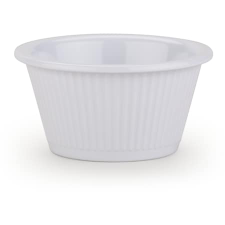 Carlisle Foodservice Melamine Fluted Ramekin, 2 oz, White S29202