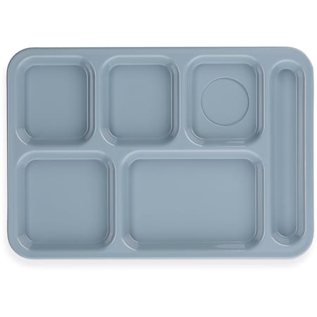Carlisle Foodservice Right-Hand Compartment Tray, Blu, PK24 614R59
