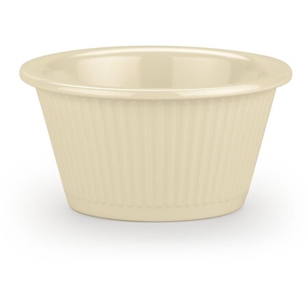 Carlisle Foodservice Melamine Fluted Ramekin, 2 oz, Bone S29242