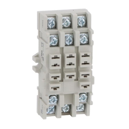 Square D Plug in relay, Type N, relay socket, 11 blade, double tier, for 8510KU relays, bulk packaged 8501NR82B