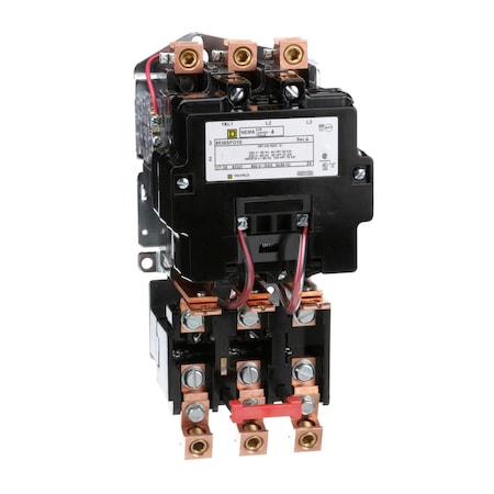 Square D Non-Reversing Starter Size 4, 3-Pole, Me, Not Rated NEMA Rating, 440/480V AC, 3 Poles 8536SFO1V06S