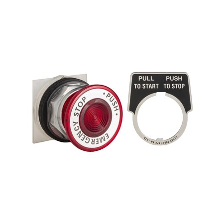Square D PUSH BUTTON 600VAC 10A 30MM T-K 9001KR9RH5