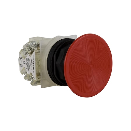 Square D Push-button, Harmony 9001SK, plastic, snap-in plastic mushroom 35mm, red, 30mm, spring return, 1 NO 9001SKR4RH5