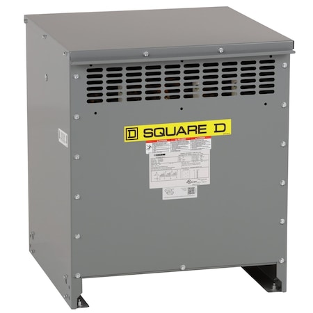 Square D Low Voltage Distribution Transformer, 45 kVA, 120/208V AC, 480V EXN45T3H