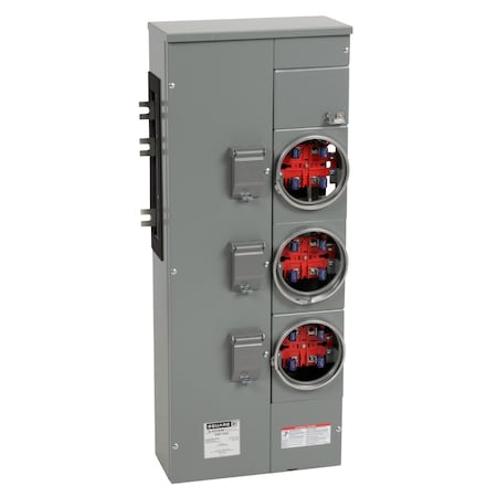 Square D Meter Main, EZM, 225A, 120/240V AC, 1 Phase EZM113225