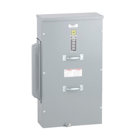 Square D EZ meter, center main unit, 400 A, 3 PH, 4 wire, main lugs, N3R, busbar, Al EZM3400TB