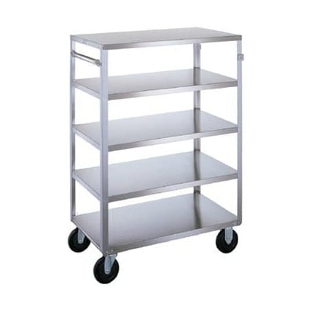 Lakeside Stainless 5 Shelf Banquet Cart;All Edges Down, 500 lb Capacity, 18"x31" 355