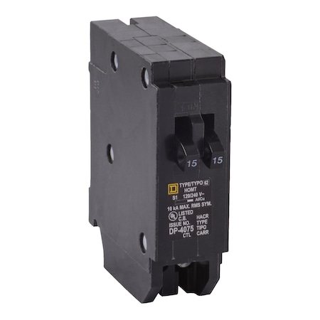 Square D Miniature Circuit Breaker, HOMELINE Series, 30 to 20A, 1 Pole, 120V AC, 10kA at 120/240V AC HOMT3020CP