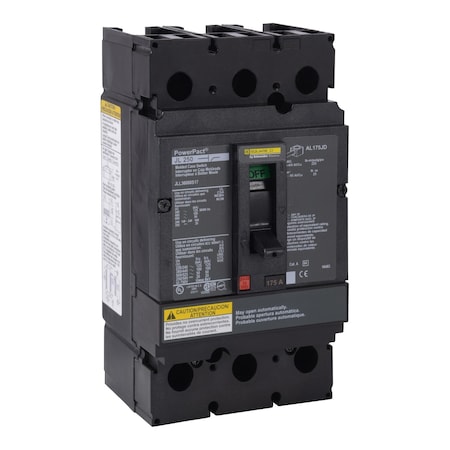 Square D Switch, 600V AC, 175A, 3 Poles JLL36000S17