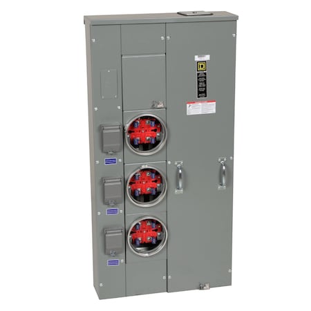 Square D Meter Main, MP, 120/240V AC, Main Lug, 1 Phase MP33125