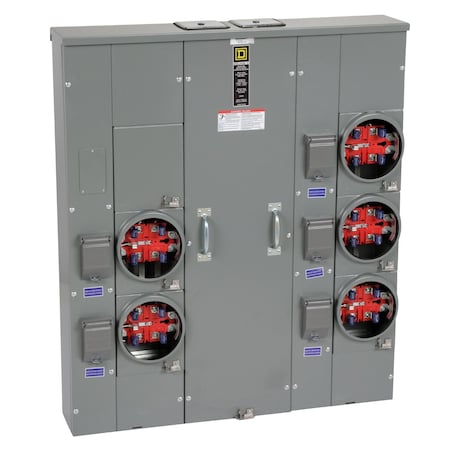 Square D Meter Main, MPR, 120/240V AC, Main Lug, 1 Phase MPR55125