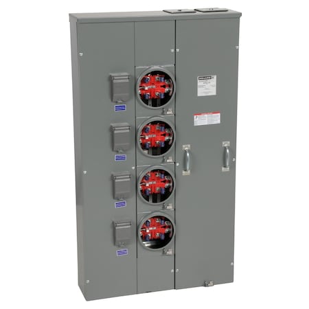 Square D Meter Main, MPR, 120/240V AC, Main Lug, 1 Phase MPR64200