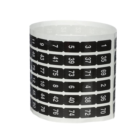 Square D Panelboard accessory, NQ, number strips kit, 1-102, qty 1 NQ102OE