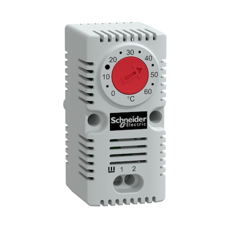 Schneider Electric ClimaSys CC - simple thermostat 250V - range of temperature 0.60 Degrees C - NC - Degrees C NSYCCOTHC