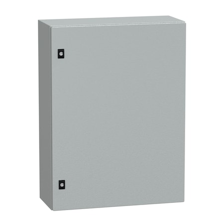 Schneider Electric Double Bar Lock Electrical Enclosures, 3.15 in H, 9.8 in D, 23.6 in W, Steel NSYCRN86250
