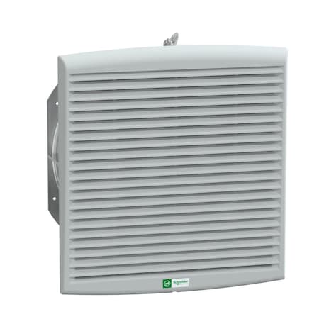 SCHNEIDER ELECTRIC ClimaSys forced vent. IP54, 850m3/h, 115V, with outlet grille and filter G2 NSYCVF850M115PF