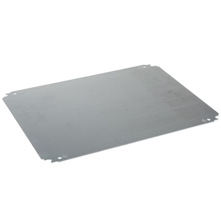 Schneider Electric Plain mounting plate H1000xW600mm made of galvanised sheet steel NSYMM106