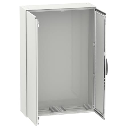Schneider Electric 4 Point Double Bar Lock Electrical Enclosures, 70.9 in H, 19.7 in D, 47.2 in W, Galvanized Steel NSYSM1812502DP