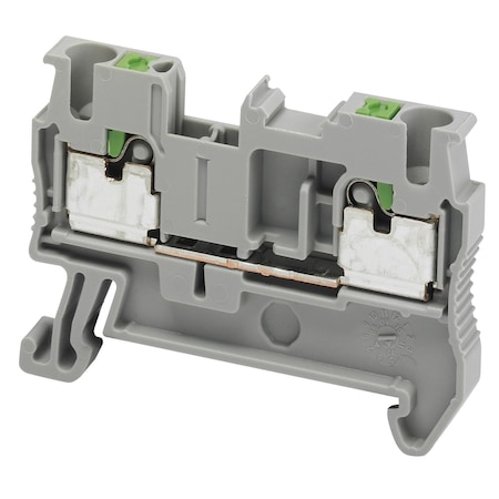 Schneider Electric Terminal Block, Pass-Through, 24 A, 800 V, Gray NSYTRP22