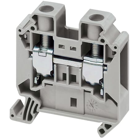 Schneider Electric Terminal Block, Pass-Through, 76 A, 1,000 V AC, Gray NSYTRV162