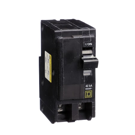 Square D Miniature Circuit Breaker, 80A, 2 Pole, 120/240V AC, 42kA at 120/240V AC QOH280