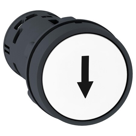 Schneider Electric PB-Spring Rtn, white-NONC-BLACK D XB7NA15343