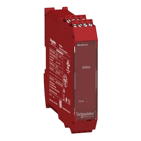 Schneider Electric Expansion module, Modicon MCM, 2 safety relay outputs, screw XPSMCMER0002