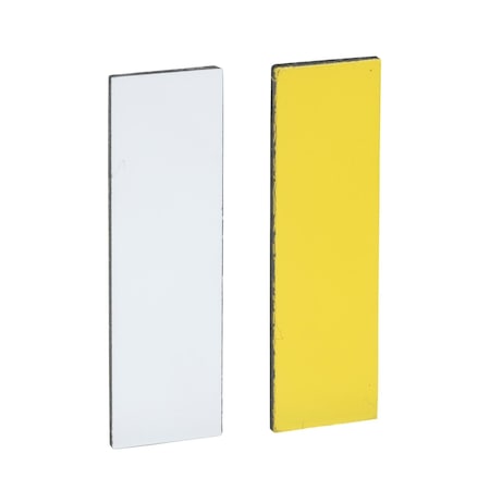 Schneider Electric Blank legend, Harmony XB4, Harmony XB5, white yellow, 8x27mm, for holder 30x40mm, unmarked ZBY0102
