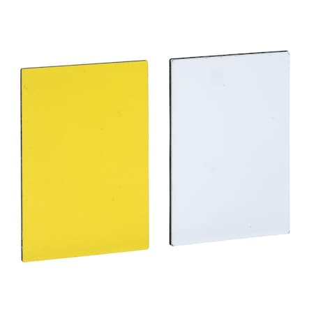 Schneider Electric Unmarked legend 18x27mm for legend holder 30x50mm, Harmony XB4, 1 white side, 1 yellow side ZBY5102