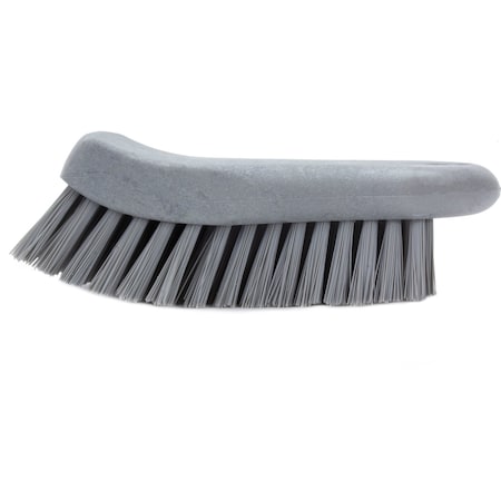 Sparta 2.5 in W Hand Scrub Brush, Gray, Polypropylene 40521EC23