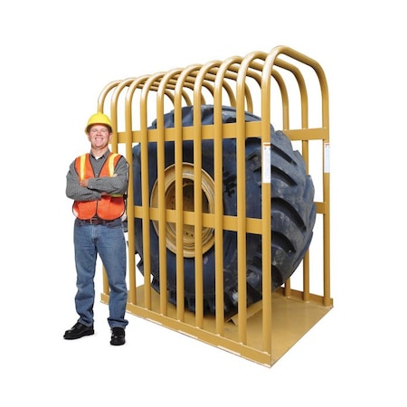 Earthmover Tire Inflation Cage,10-Bar -  KEN-TOOL, 36011