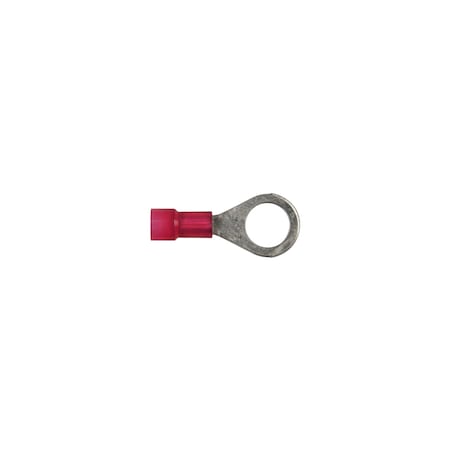 Disco Red Nyln 22-18 WireTerminal 5/16" Stud Size Ring Type PK25 3607PK