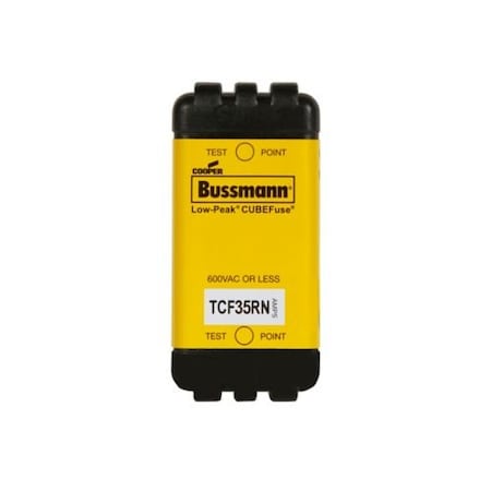 Eaton Bussmann Glass Fuse, TCF Series, Time-Delay, 3A, 600V AC, Non-Indicating, 100kA at 300V DC, 300kA at 600V AC TCF3RN