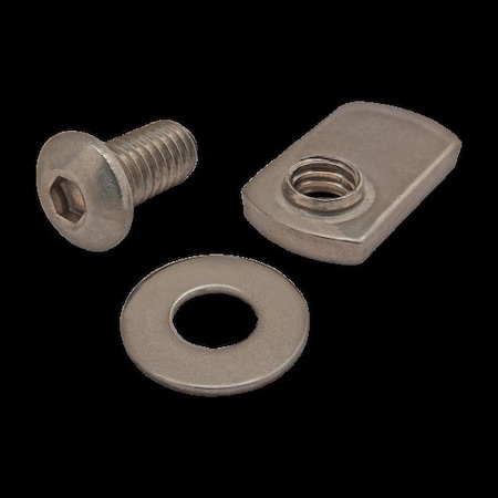 80/20 5/16"-18 Socket Head Cap Screw, Button, Plain Stainless Steel, 5/8 in Length 3620