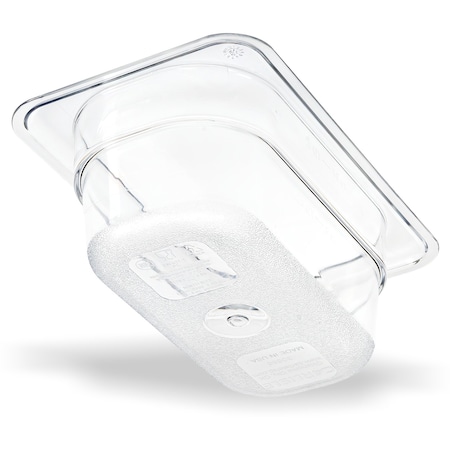 Carlisle Foodservice Food Pan PC, 2.5", DP, 1/9, Clr, PK6 3068607