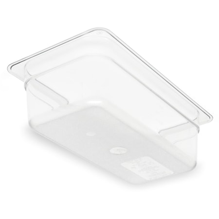 Carlisle Foodservice Food Pan PC, 4", DP, 1/3, Clr, PK6 3066107