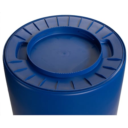 Bronco 32 gal Round Trash Can, Blue 84103214