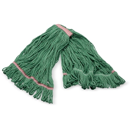 Carlisle Foodservice Anti-Microbial Mop, Looped-End, Green, 369325M09 369325M09