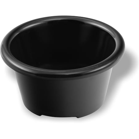 Carlisle Foodservice Melamine Smooth Ramekin, 3 oz, Black S28103