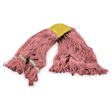 Carlisle Foodservice Small Looped End Mop, Red W/ Yellow Band, 369412B05 369412B05